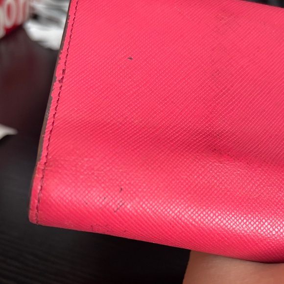MCM Vibrant Pink Wallet with Gold Logo - Picture 12 of 16